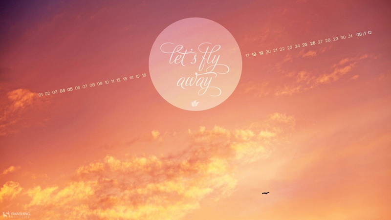 typography, magazine, aircraft, smashing, 2K, skyscapes, escape, calendar, august