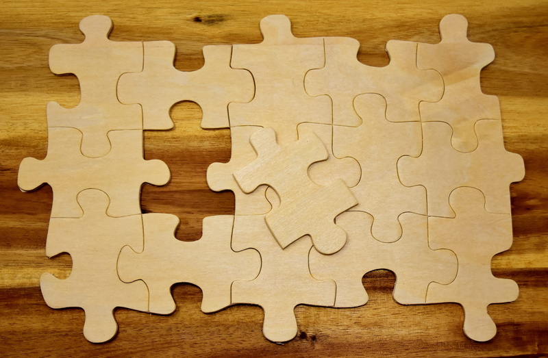 joining together, jigsaw piece, pattern, close-up, inserting, insert, play, still life, pastime, wooden, leisure activity, last part, fit, table, almost done