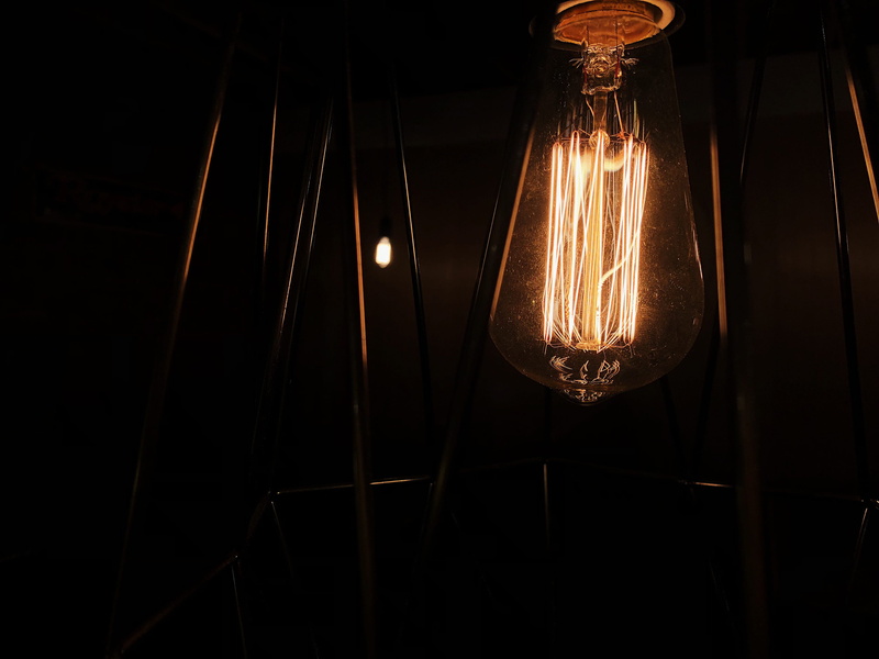 light bulb, the millworks, filament, electricity, electric light, glass - material, milton, dark, lightbulb, electric lamp, glowing, bulb, yellow, power supply