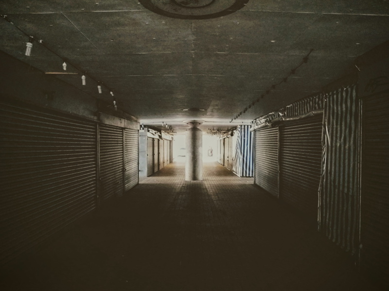building, no people, light at the end of the tunnel, lighting equipment, diminishing perspective, pattern, the way forward, milton keynes, ceiling, arcade