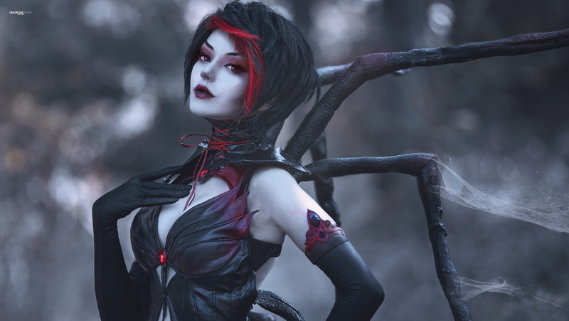 illustration, lifestyles, real people, women, fashion, beauty, holding, make-up, character, League of Legends, looking away, standing, hairstyle, beautiful woman