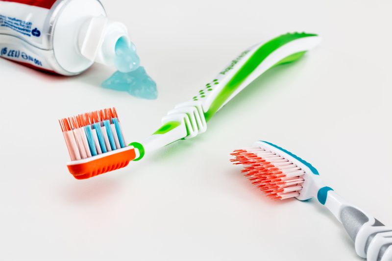 equipment, healthcare and medicine, toothbrushes, surface, two, orthodontic, science, green color, indoors, hygiene, clean, fresh, dental equipment, white background