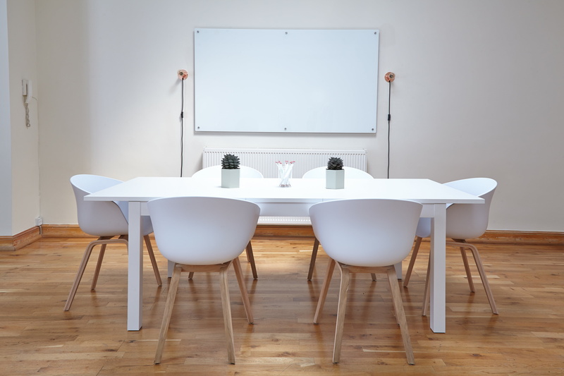 technology, rectangular, white color, empty, close-up, flooring, day, desk, domestic room, six, white, dining room, table, wall, home interior, indoors