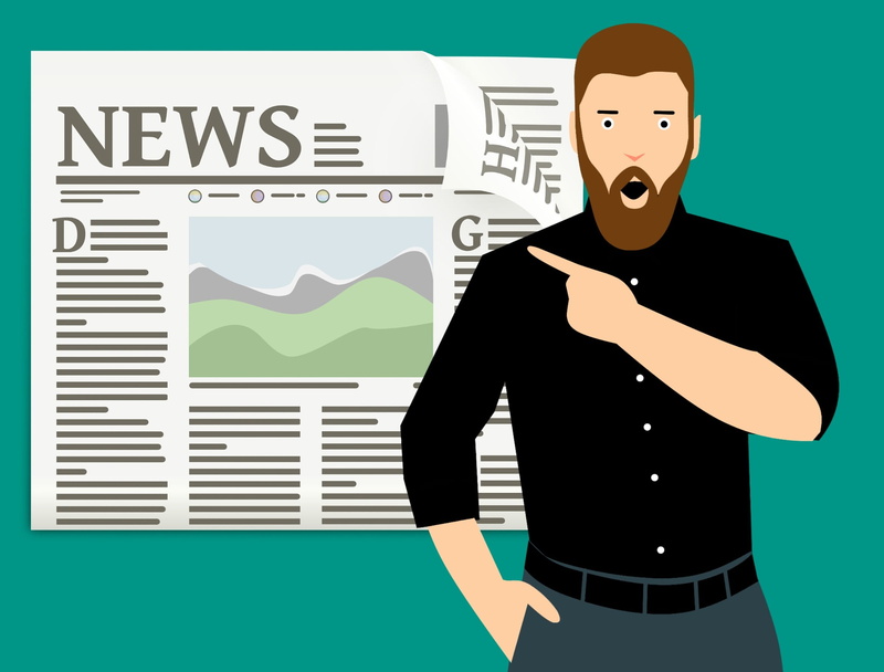 disbelief, finger, surprise, relaxation, contemplation, 1080P, creativity, businessman, beard, front, paper, news, business, bizarre, colored background