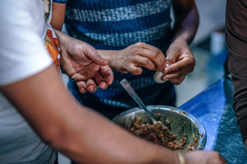 cook, small business, dumpling, cooking, herb, farmer, food and drink, 5K, kitchen, man, food, plate, plant, fresh, traditional, business, dish, ingredient
