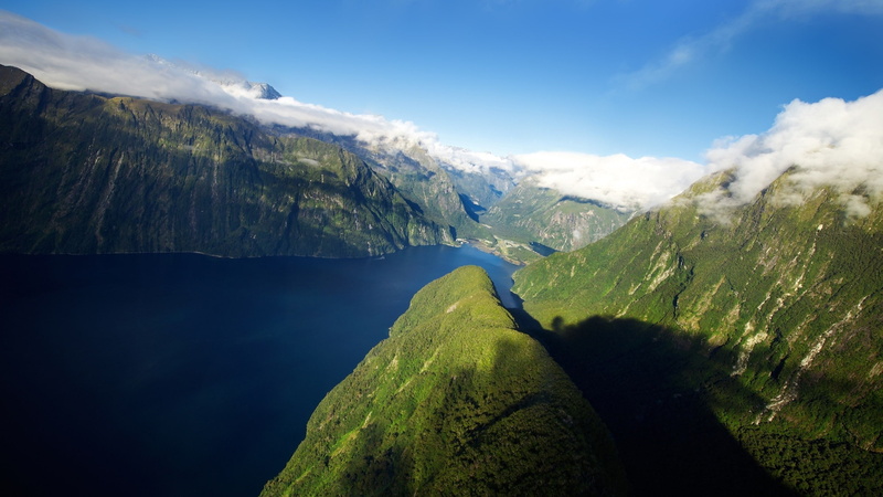 hd, art, x, lakes, mountains, 2K, skyscapes, Green, canyon, nature, pinch, Blue, landscapes