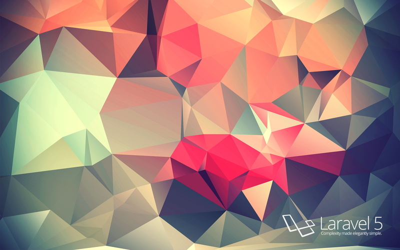low poly, PHP, simple, minimalism, colorful, 1080P, programming, code, Laravel