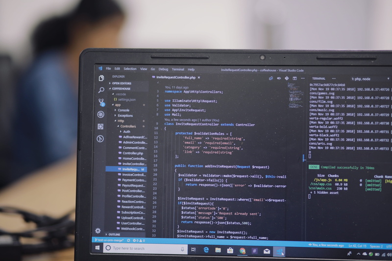 indoors, monitor, hacking, display, computer, pc, number, data, programming, tablet computer, grey, innovation, 5K, western script, coding, php, html