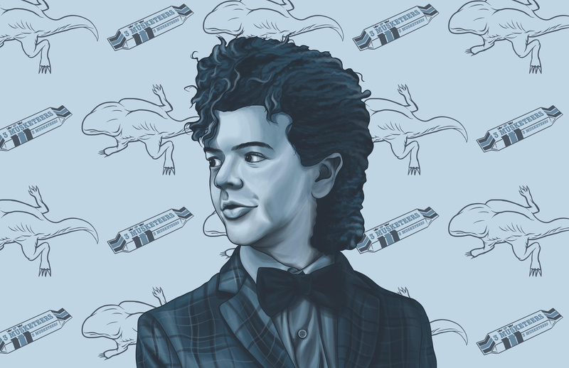 henderson, stranger, poster, matarazzo, dustin, art, things, aka, gaten, 4K