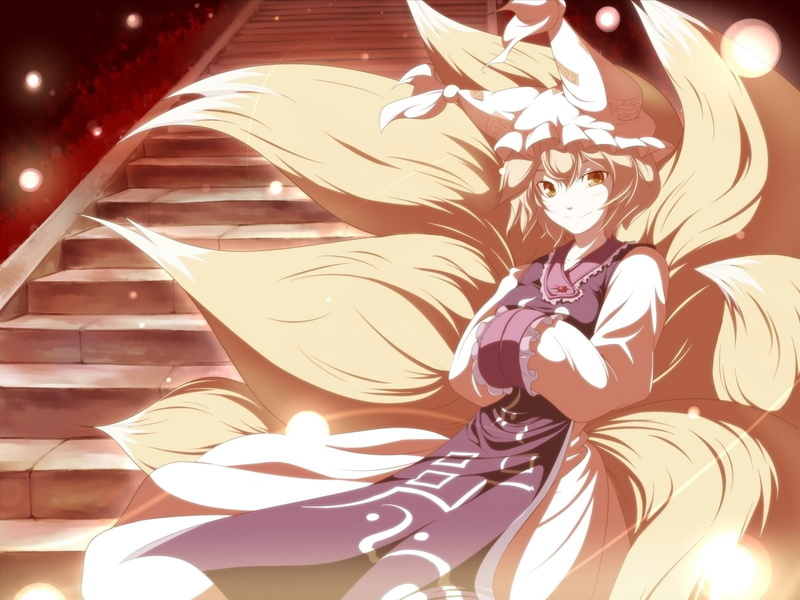 Touhou, Anime, Ran Yakumo, 720P