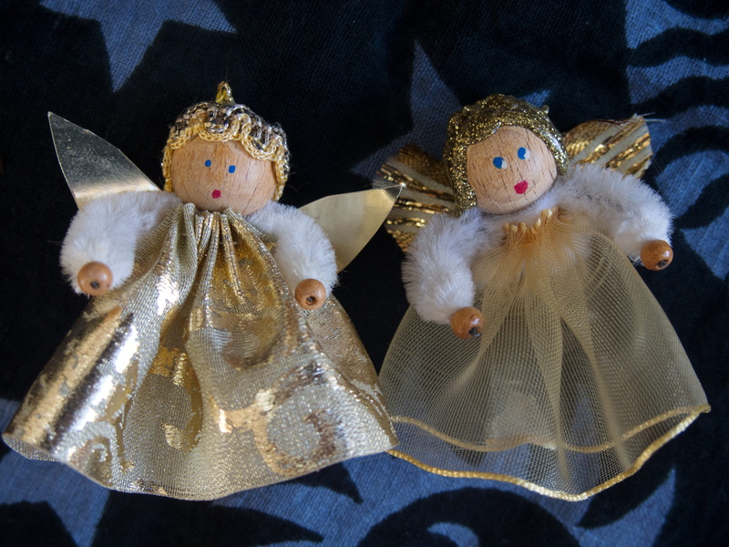 golden, creativity, toy, close-up, art and craft, christmas, 4K, sweet, textile, decoration, no people, guardian angel, friends, still life, high angle view