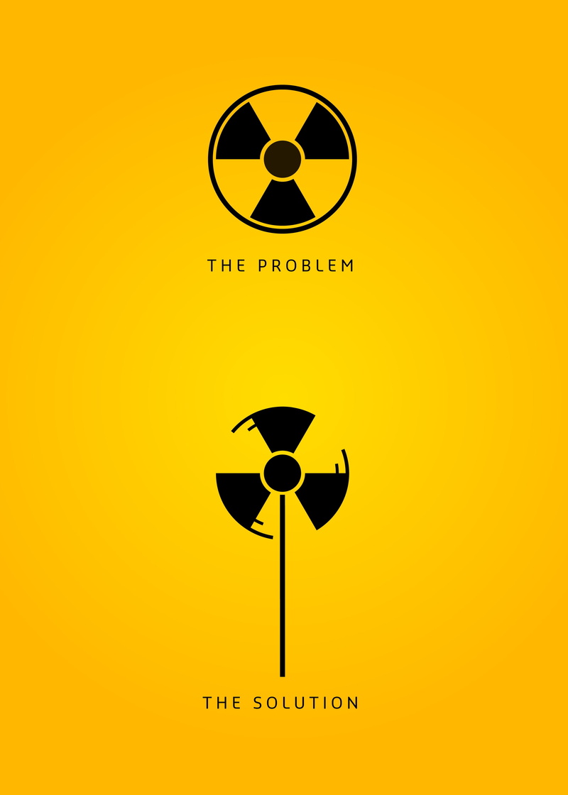 yellow background, signs, digital art, minimalism, wind turbine, environment, 4K, radioactive, portrait display