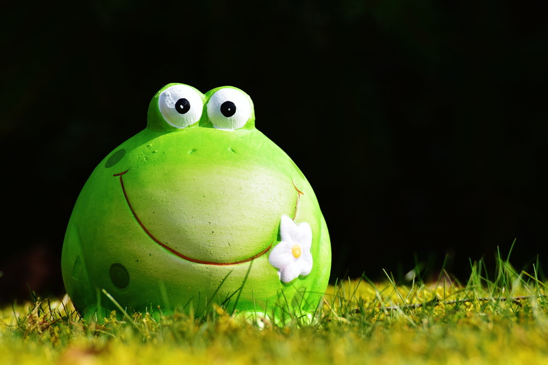 sport, decoration, one animal, animals in the wild, bird, cute, grass, garden, vertebrate, outdoors, frog, green color, figure, nature, no people, figurine