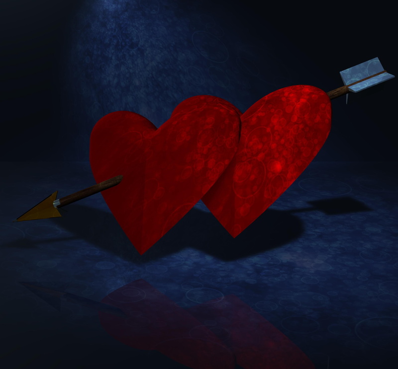 relationship, feeling, symbol, arrow, combines, for two, positive emotion, valentines day, romantic, studio shot, two, red, food and drink, romance, connection