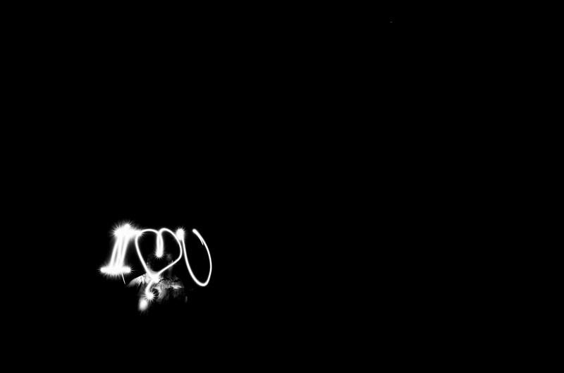 2K, white, luminosity, blakc, western script, indoors, long exposure, minimal, flashlight, love, shine, message, untitled, sign, text, night, evening