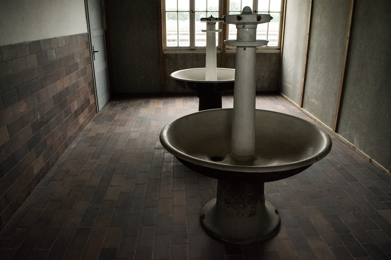 abandoned, crematory, prison, accommodation, 1939, tile, old, 5K, day, Germany, bathroom, old-fashioned, war, holocaust memorial, concentration camp, architecture