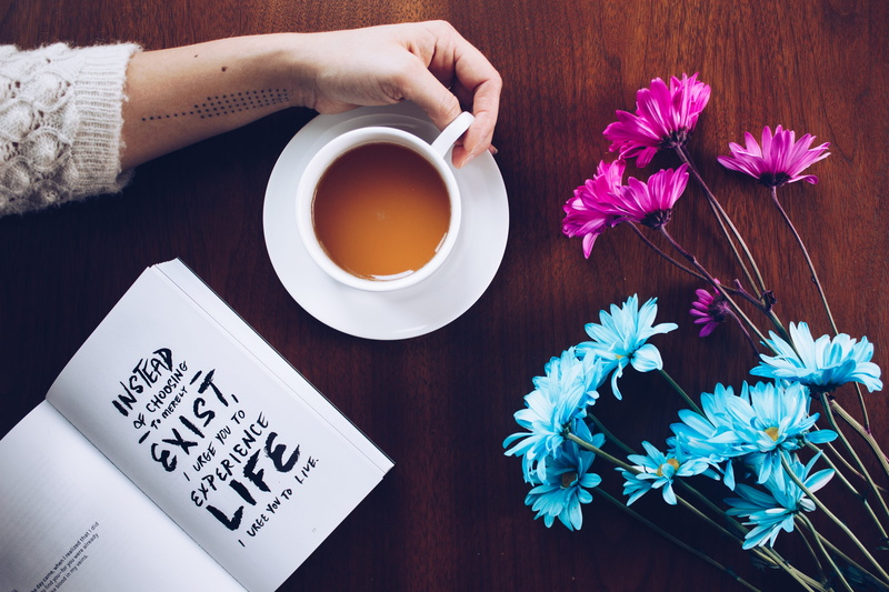 near, nature, paper, book, business, plant, indoors, floral, desk, wood, read, tea cup, drink, vintage, refreshment, lace, daisy, food and drink, cup, tea - hot drink