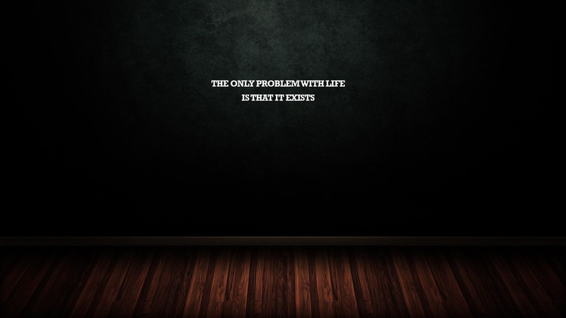 1080P, problem, typography, life, 1920x1080, exist
