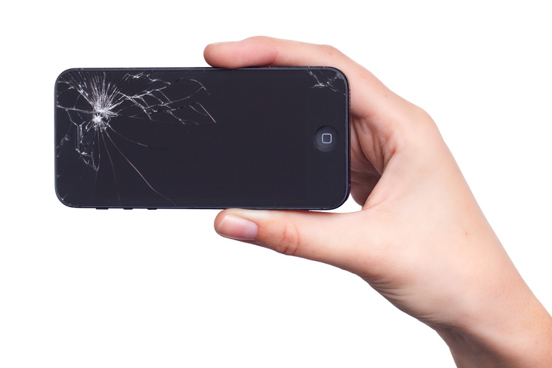 black color, hand, human body part, display, activity, people, finger, copy space, smart Phone, broken, connection, cut out, communication, white background