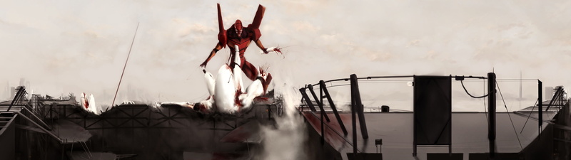 screen, genesis, dual, neon, multi, 4K, evangelion, monitor