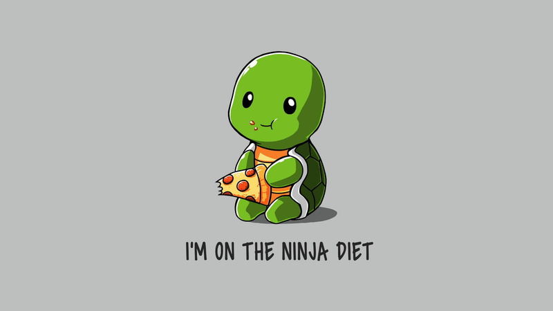 turtle, humor, simple, simple background, 1080P, TeeTurtle