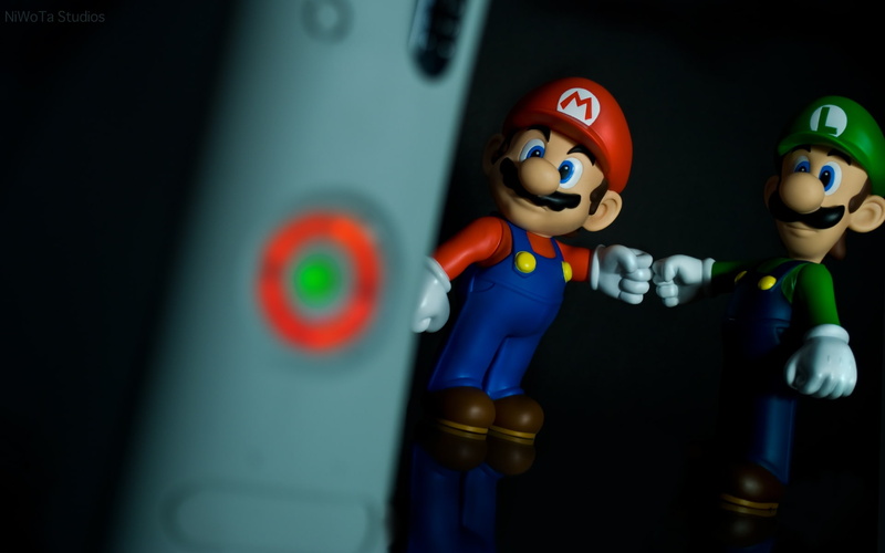 red, rrod, mario, death, xbox, nintendo, luigi, hd, ring, 1080P, video games