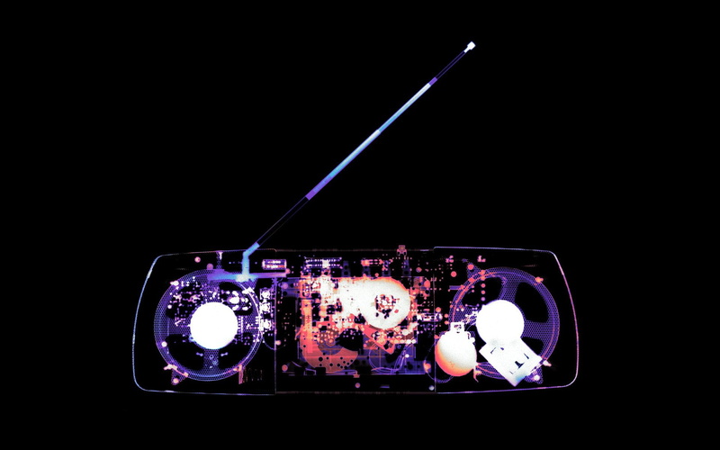 stereo, ray, x, boombox, black, music, hd, 1080P