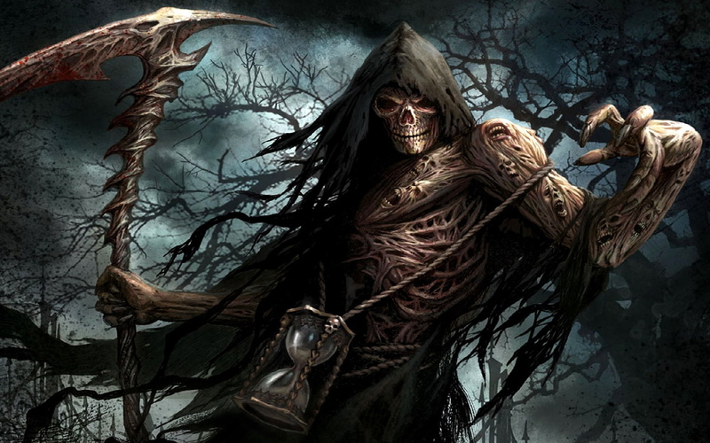 grim, reaper, fantasy, Trees, Death, art, abstract, x, 720P, hd
