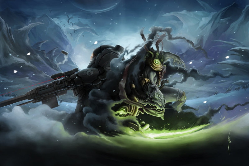 close-up, animal wildlife, zeratul, cloud - sky, 720P, marine, warrior, character, sky, animals in the wild, underwater, artwork, beauty in nature, nature