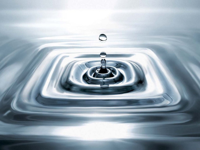 reflection, top, drop, clean, close-up, purity, motion, shiny, nature, shape, washing, metal, impact, concentric, machine, ripples, 480P, silver colored