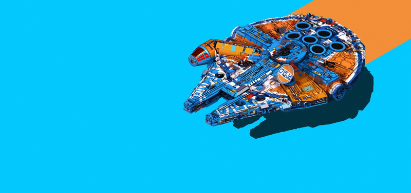 Lego, 2K, Spaceship, Millennium Falcon, Star Wars