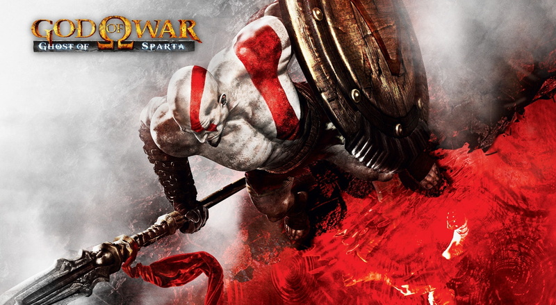 communication, poster, sign, god, muscular build, smoke - physical structure, text, Games, holding, Ghost, red, God Of War, 1080P, strength, blood, close-up