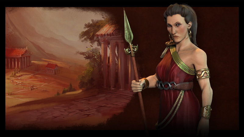 1080P, Greece, Civilization, Civilization VI, Gorgo (Queen of Sparta)