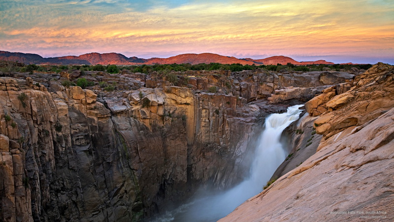 park, south, augrabies, 2K, falls, Africa