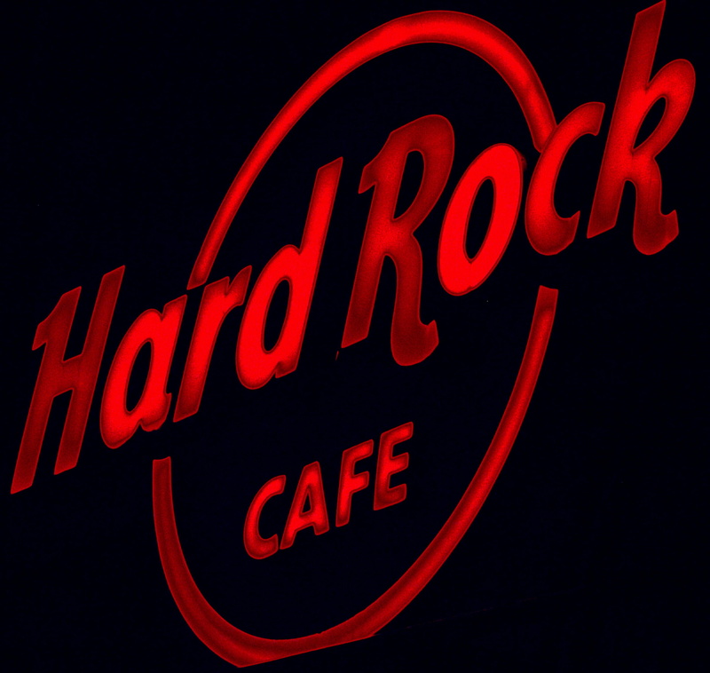 cafe, bar, text, information, positive emotion, guitar, Restaurant, Hard Rock, rock, Hard, indoors, western script, hard, Rock, 2K, red, studio shot, black color