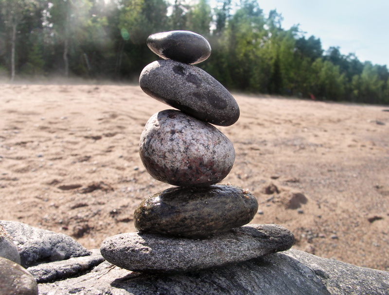 harmony, day, land, 2K, focus on foreground, beach, sunlight, daytime, outdoors, tranquility, solid, no people, rock - object, zen-like, balance, tranquil scene
