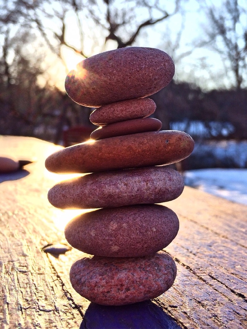 pebble, no people, stack, rock, day, tree, focus on foreground, zen-like, stone - object, wooden, land, sunlight, wood - material, brown, stacked stones