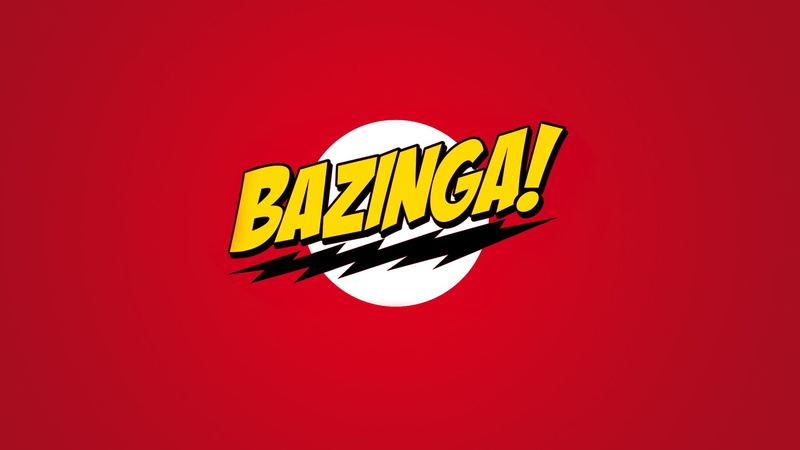 communication, yellow, no people, red, indoors, western script, The Big Bang Theory, text, colored background, studio shot, information, night, red background