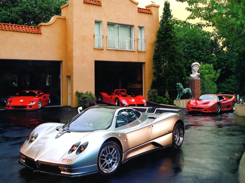 hd, Pagani Zonda, x, pagani, zonda, view, cars, vehicles, ferrari, art, sp, side, f, 720P