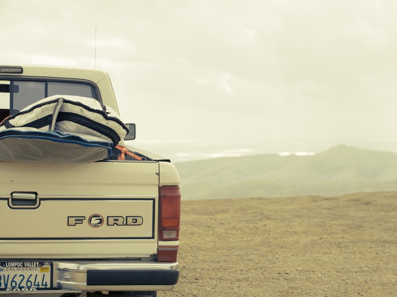 lorry, car, water, hippie, journey, auto, environment, road, automobile, best coast, chrome, vintage, land, mode of transportation, side, desert, sky, brown