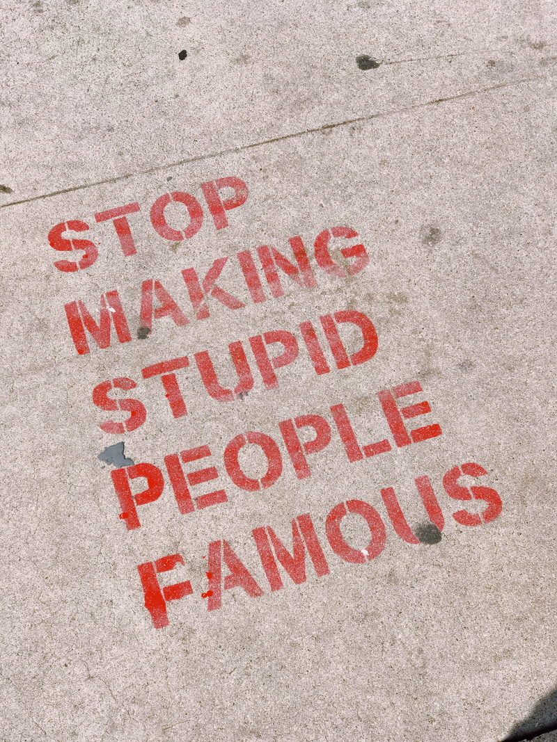 famous, backgrounds, making, text, art, no People, downtown, sign, person, signage, street, stupid, transportation, 4K, stop, people, city, street art
