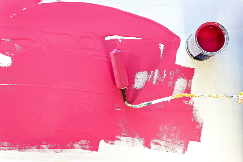 red, indoors, protection, bottle, day, text, rag, 5K, cleaning equipment, lifestyles, color box, paint, container, close-up, pink color, trend color, no people