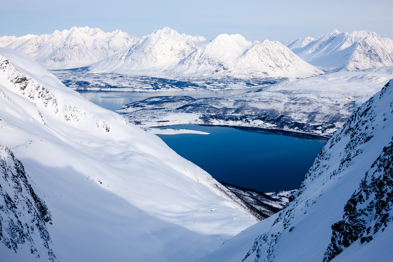 europe, Troms, Norway, blue, winter, touring, ski  mountaineering, Lyngen, covered, shade of blue, harder, european Alps, nature, snow, Blue sky, ice, daytime