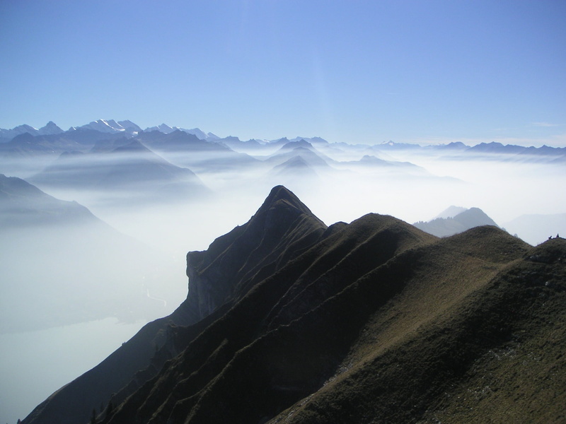 scenics - nature, mountain range, cloud - sky, landscape, outdoors, mountains, nature, idyllic, environment, mountain peak, blue, harder, hiking, non-urban scene