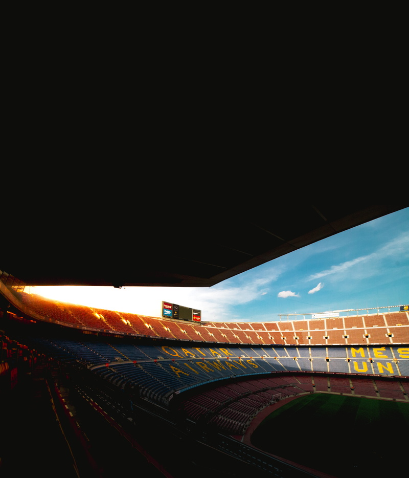 soccer, copy space, built structure, motor vehicle, transportation, outdoors, building, motion, 5K, field, railing, stadium, scoreboard, futbol, sky, no people