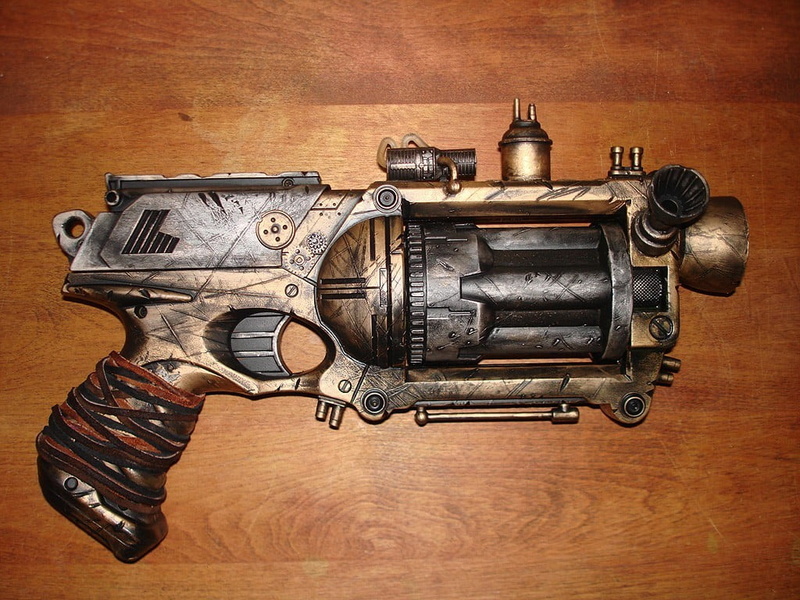 studio shot, revolver, 480P, equipment, still life, artwork, pistol, security, two objects, material style, war, weapon, no People, toy, machinery, barrel