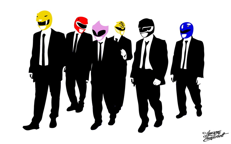 art, x, reservoir, hd, Power Rangers, animals, 720P, dogs, Reservoir Dogs, power, rangers