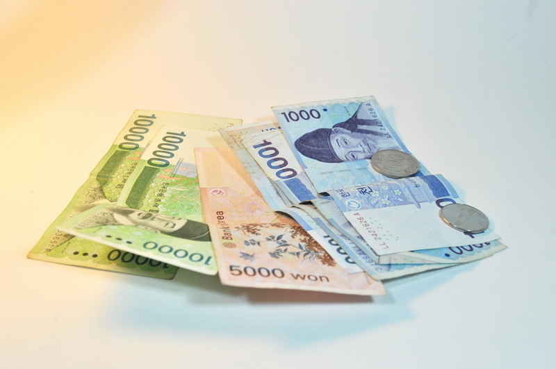 finance and economy, savings, currency, bills, 5000 usd, won, 4K, cash, finance, wealth, korea money, close-up, 1000 won, paper Currency, 10 000 usd, large group of objects