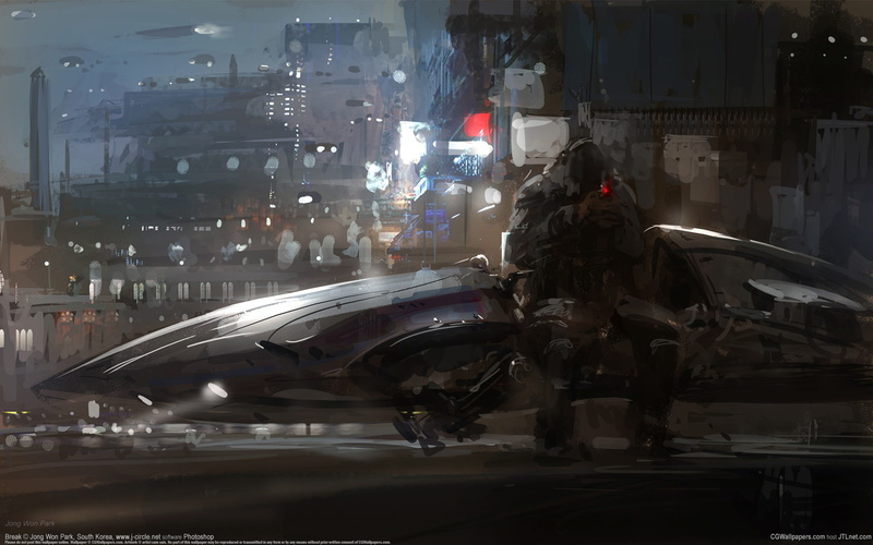 car, working, transportation, concept art, land vehicle, city, building exterior, 1080P, ship, sitting, street, architecture, incidental people, people