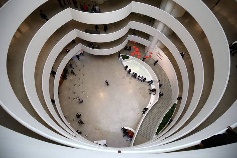 guggenheim, building, people, spiral, steps and staircases, adult, spiral staircase, built structure, crowd, real people, walking, architecture, directly above